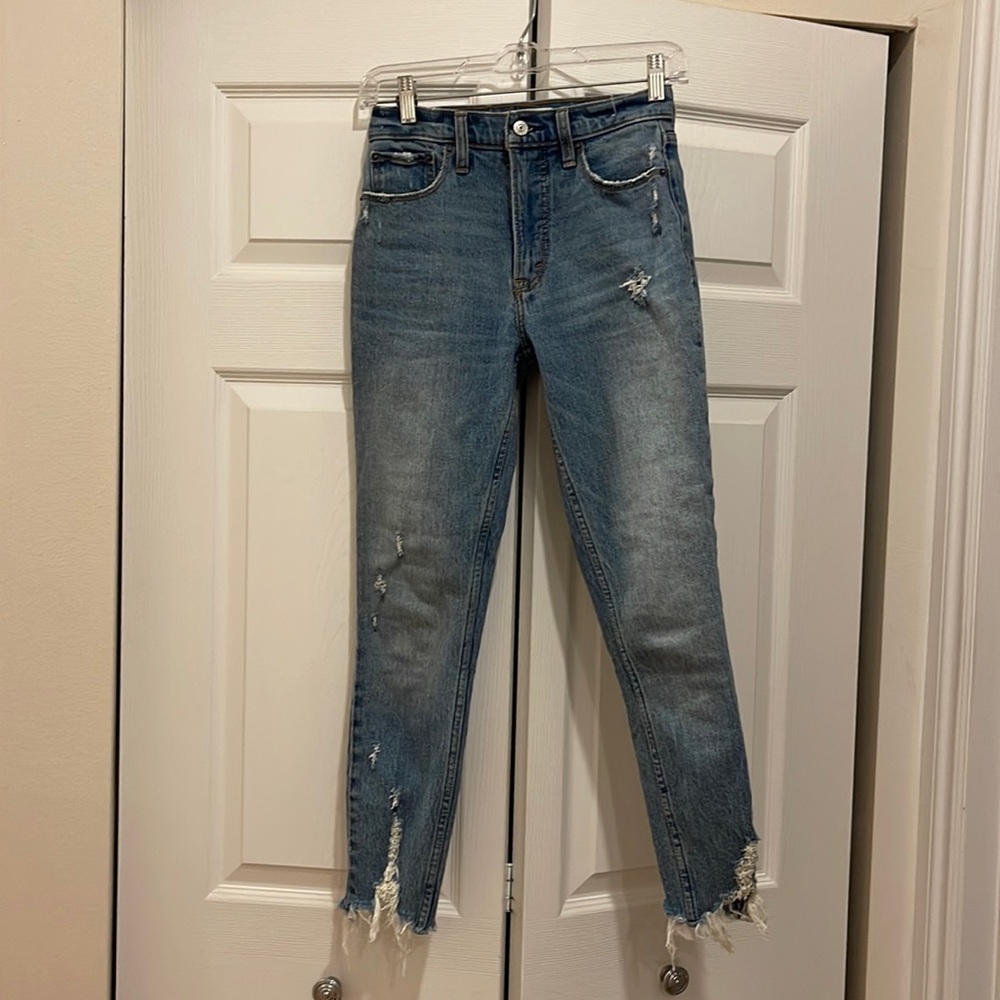 Abercrombie and Fitch high rise jeans